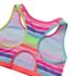 Girls Chlorine Resistant Contrast Racer Back Bikini Top, alternative image