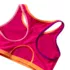 Girls Chlorine Resistant Contrast Racer Back Bikini Top, alternative image