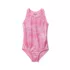 Girls Chlorine Resistant Sporty Hi-Neck Racer Back One Piece Swimsuit, alternative image