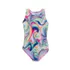 Girls Sporty Hi-Neck Racer Back One Piece Swimsuit, alternative image