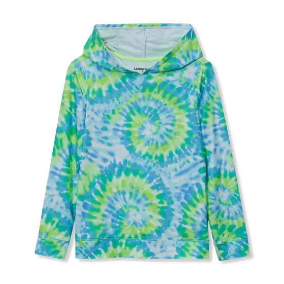 Kids Sunshade UPF 50 Chlorine Resistant Long Sleeve Sun Hoodie Rash Guard - primary