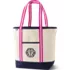 LE x T and T Long Handle Open Top Canvas Tote, Front