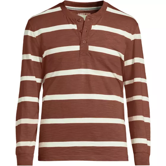 Men's Long Sleeve Slub Henley - primary