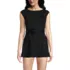 Women's Cap Sleeve Tie Belt Mini Swim Dress, Front