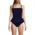Women's Smocked Bandeau Peplum One Piece Swimsuit, alternative image