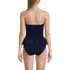 Women's Smocked Bandeau Peplum One Piece Swimsuit, Back