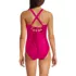 Women's Essential Tie Back Ruched One Piece Swimsuit, Back