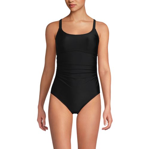 Women's Essential Tie Back Ruched One Piece Swimsuit - image 5