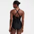 Women's Essential Tie Back Ruched One Piece Swimsuit, Back