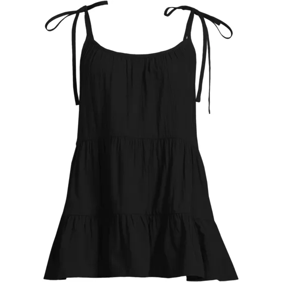 Women's New Tiered Cover Up Mini Dress - primary