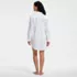 Women's New Button-Up Shirt Cover-Up Dress, Back