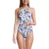Women's High Neck Monokini High Leg One Piece Swimsuit, Front