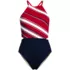 Women's High Neck Monokini High Leg One Piece Swimsuit, Front