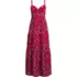 Women's Cotton Modal Twist Front Tiered Maxi Dress, Front