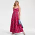 Women's Cotton Modal Twist Front Tiered Maxi Dress, alternative image