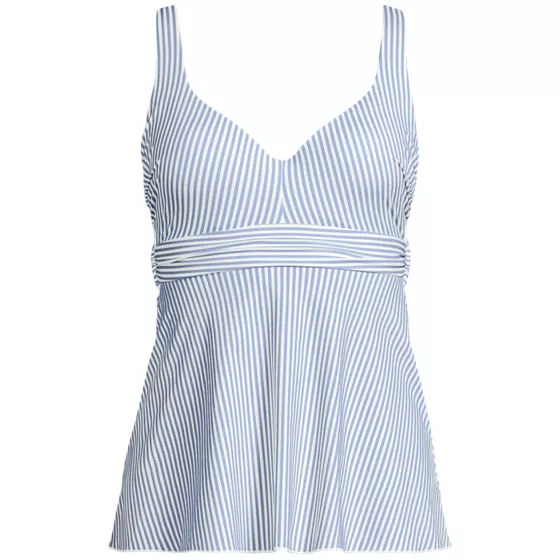 Women's Plus Size Sweetheart Belted Flutter Tankini - primary
