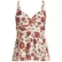 Women's Sweetheart Belted Flutter Tankini, Front