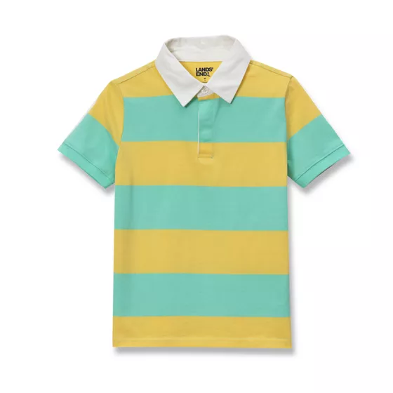 Boys Short Sleeve Rugby Polo - primary