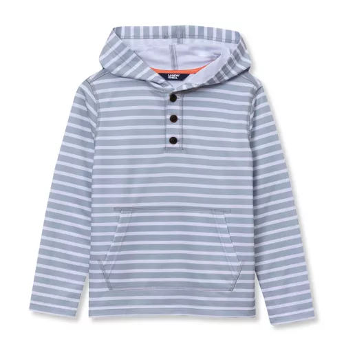 Boys Henley Pullover Hoodie, alternative image