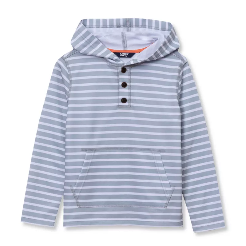 Boys Henley Pullover Hoodie, alternative image