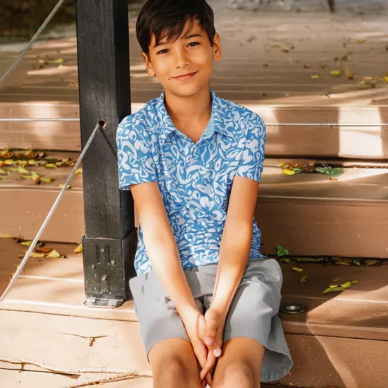 Boys Short Sleeve Performance Polo - primary