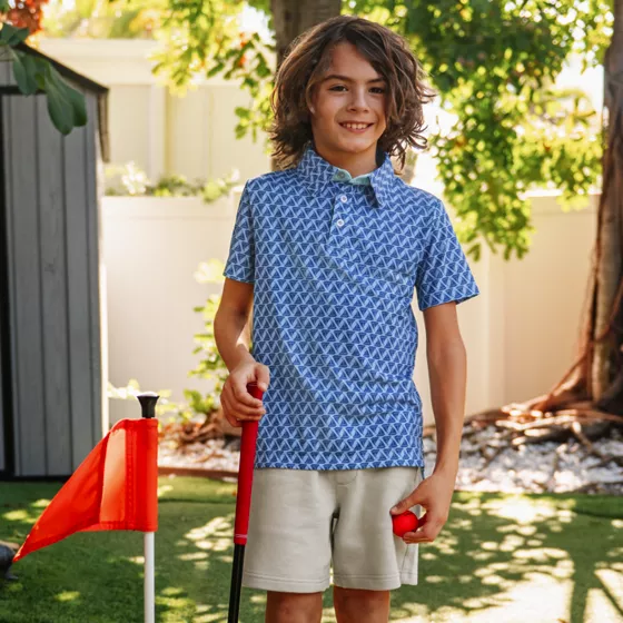 Boys Short Sleeve Performance Polo - primary