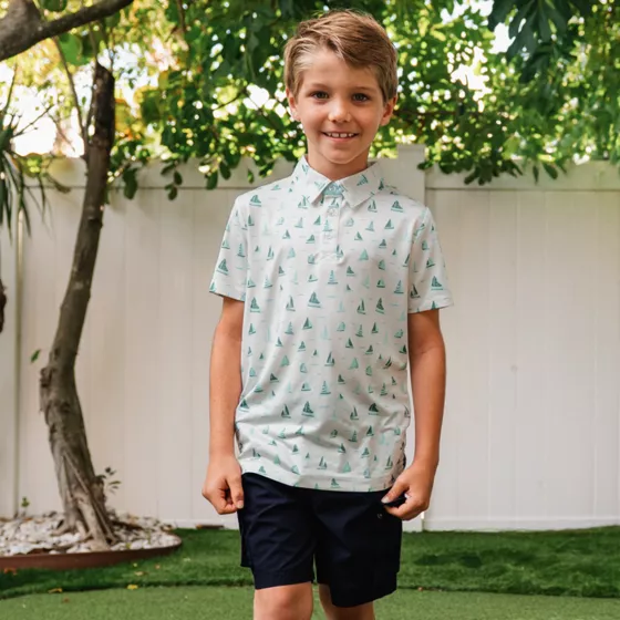 Boys Short Sleeve Performance Polo - primary