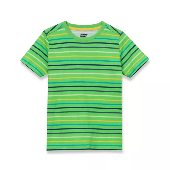 Boys Short Sleeve Stripe Crewneck Tee - primary
