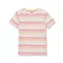 Boys Short Sleeve Stripe Crewneck Tee, alternative image