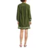 Women's Eyelet Above the Knee Tie Neck Dress, Back
