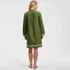 Women's Eyelet Above the Knee Tie Neck Dress, Back