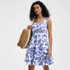 Women's Princess Seam Poplin Above the Knee Dress, alternative image