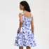 Women's Princess Seam Poplin Above the Knee Dress, Back