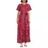 Women's Cotton Voile Button Front Maxi Dress, Front