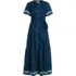 Women's Cotton Voile Button Front Maxi Dress, Front