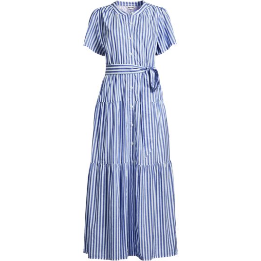 chinese dress ladies Final Sale Plus Size Tank Maxi Dress with Cutout Back in Navy Floral Print main image 1