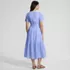 Women's Cotton Voile Button Front Maxi Dress, Back