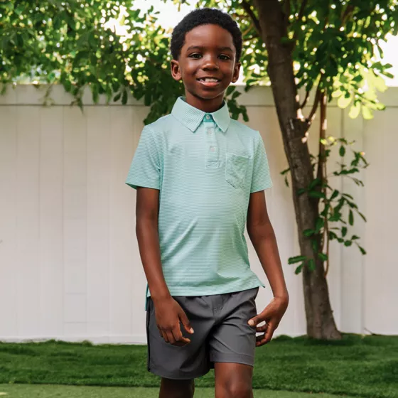 Boys Short Sleeve Adventure Performance Polo - primary