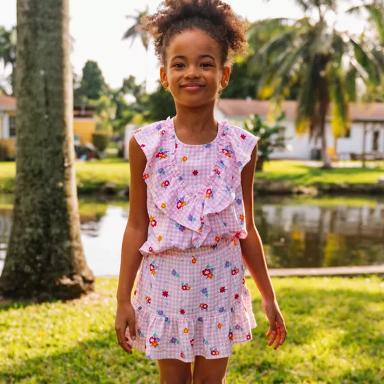 Girls Breezy Woven Skort - primary