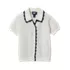 Girls Short Sleeve Collared Sweater, alternative image