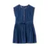 Girls Short Sleeve Lightweight Denim Dress, alternative image