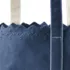 Large Eyelet Canvas Long Handle Open Top Tote, alternative image