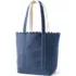 Large Eyelet Canvas Long Handle Open Top Tote, Back