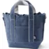 Small Eyelet Canvas Open Top Tote, Front