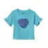 Girls Short Sleeve Ruffle Tee, alternative image