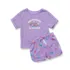 Girls Short Sleeve Tee and Shorts Pajama Set, alternative image