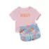 Girls Short Sleeve Tee and Shorts Pajama Set, alternative image