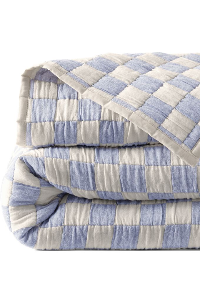 Lands' End Jacquard Quilted Coverlet