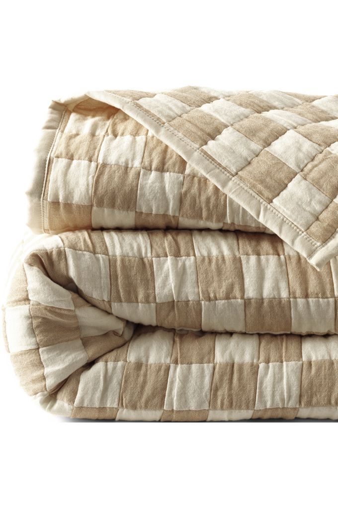 Lands' End Jacquard Quilted Coverlet