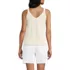 Women's Cotton Cable Vneck Tank Sweater, Back